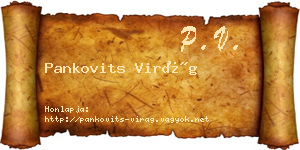 Pankovits Virág névjegykártya